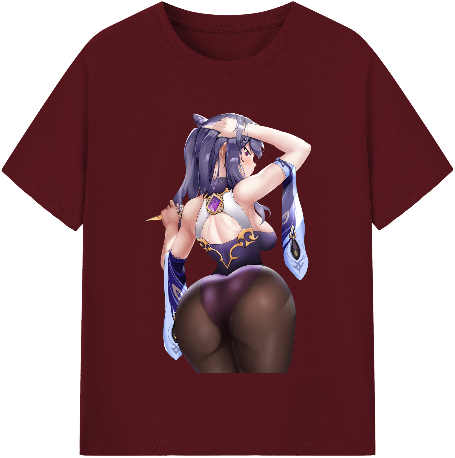 げんし神 刻晴 こくせい genshin Kokusei 綿100％半袖Tシャツ（フロントプリント）